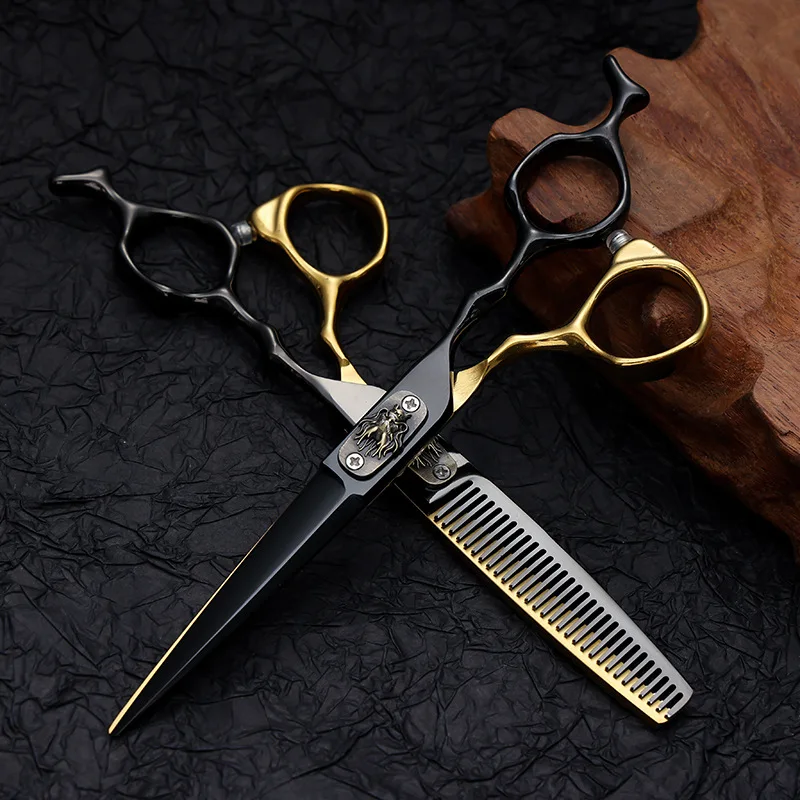 Description Picture 2 of itemBarber Scissors Hair Scissors Professional Salon 6.0 Hairdressing CuttingThinning Shears Set