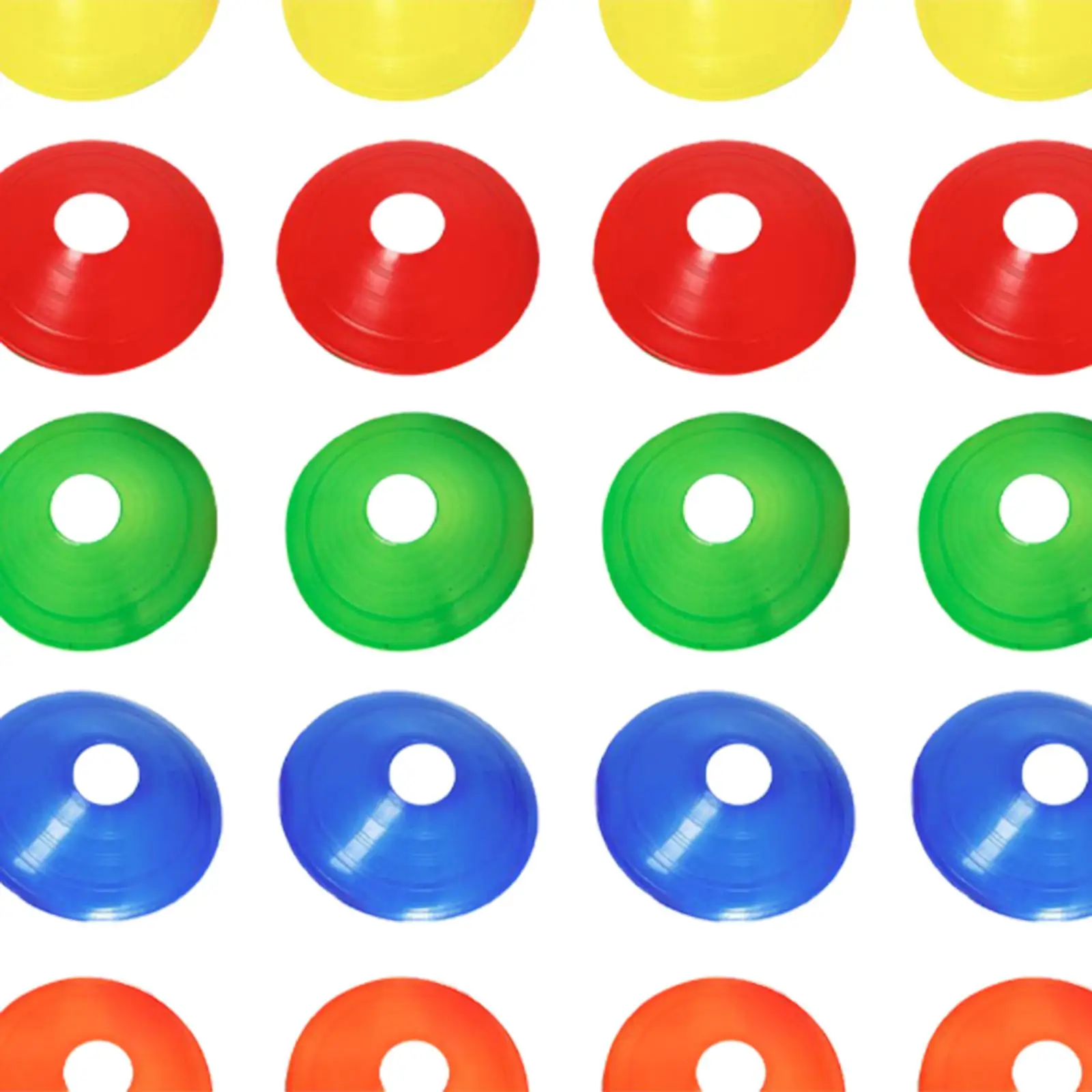 50 Pieces/Set Soccer Cones Flexible Practice Agility Soccer Training for Garden Lawn Outdoor Activities Adults Track Training