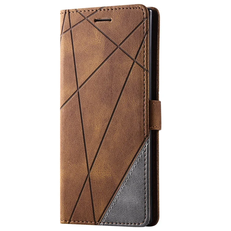 Atverčiamas odinis piniginės dėklas, skirtas „Samsung Galaxy S10 S10E S20Plus S20Ultra S20FE S21 S21Plus Note8 Note10Pro Note10Plus Note20Ultra“_voghion.com