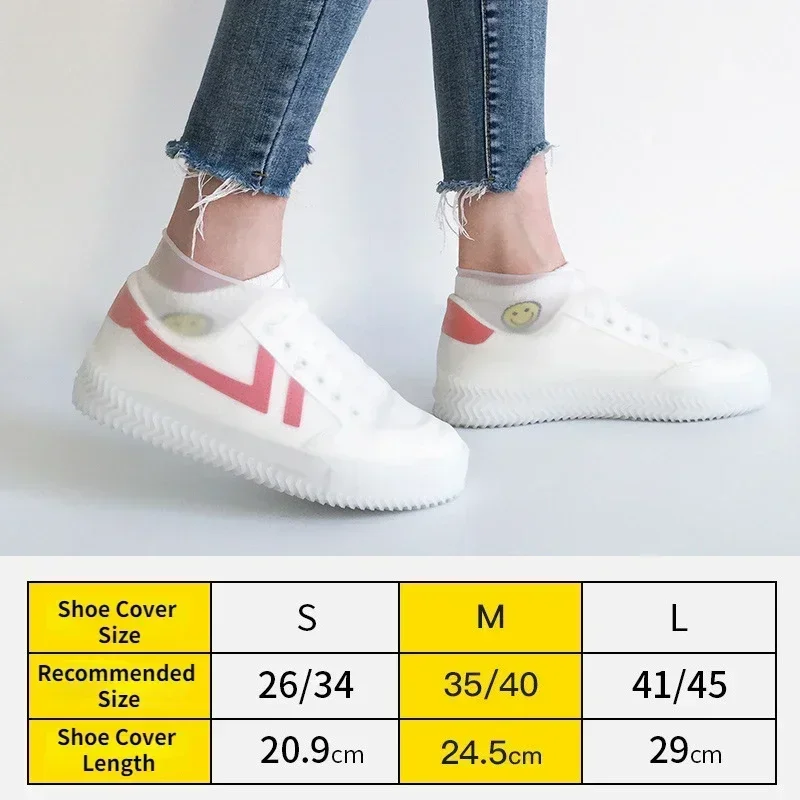 1 Pair Waterproof Shoe Covers Silicone Anti-Slip Rain Boots Unisex Sneakers Protector Outdoor Rainy Day Rain Shoe Cover shoe covers rain shoe covers silicone shoe covers rain shoe protector