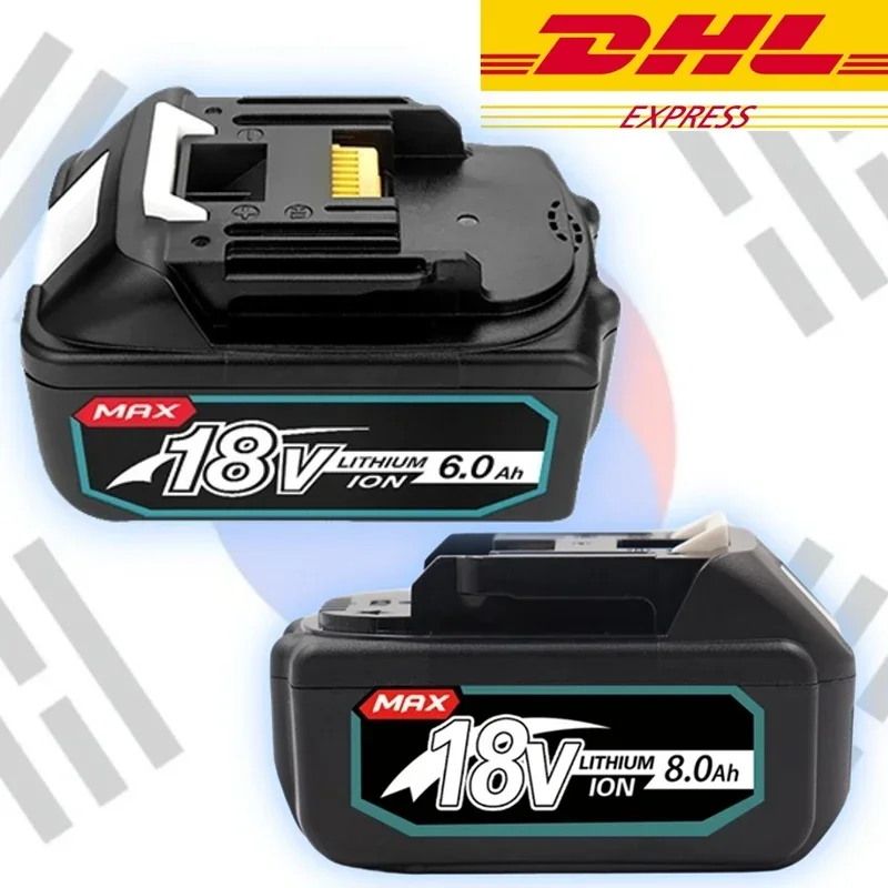 

DHL Ship 100% оригинал для Makita 18V 6Ah аккумуляторная батарея для электроинструмента с светодиодный Li-Ion Замена LXT BL1860B BL1860 BL1850