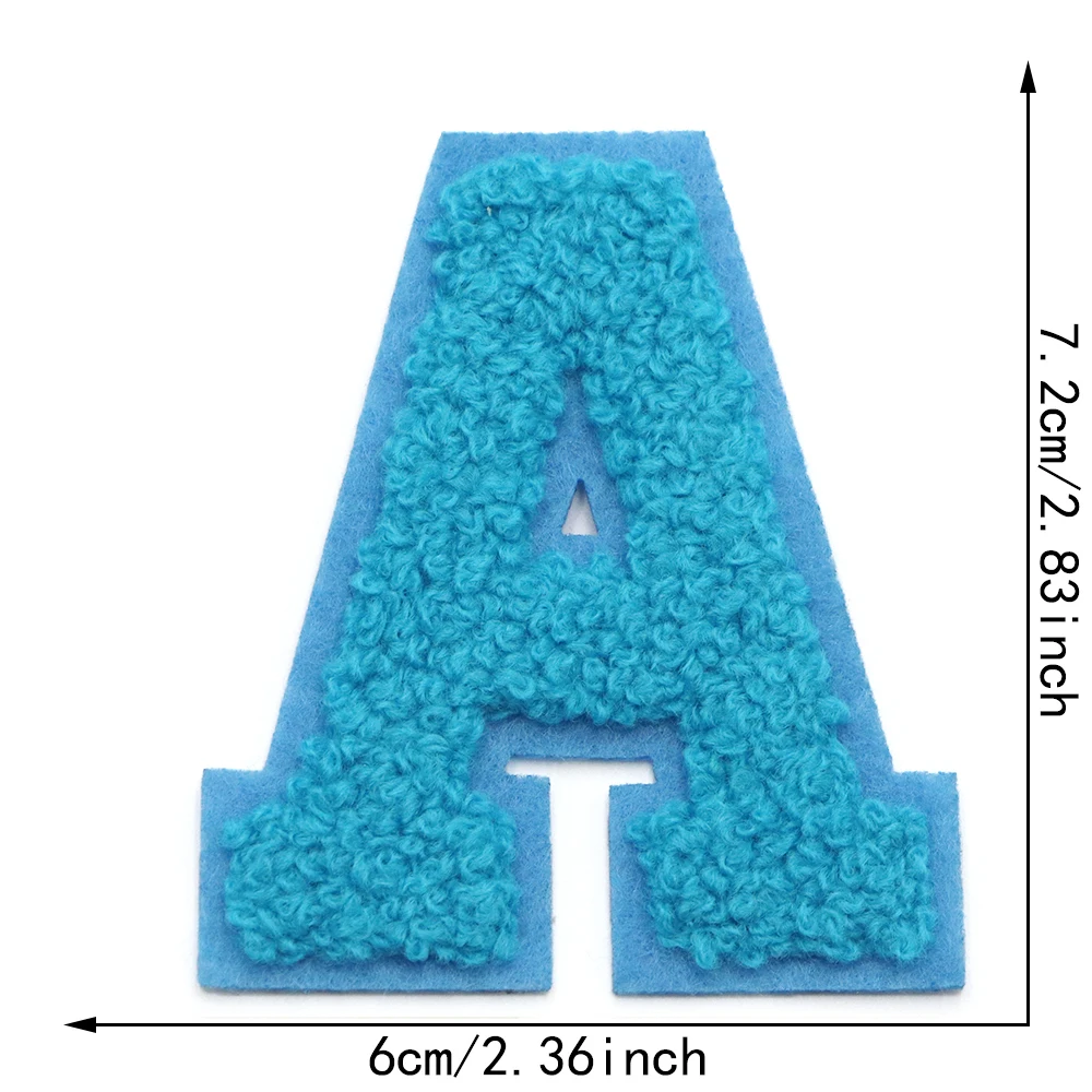 1 STÜCK 2,83 Zoll Aufnäher zum Aufbügeln für Rucksäcke, Buchstabenaufkleber, adrette Varsity-Chenille-Aufnäher für Kleidung, Jacken, Hut, Runde – Detail 5