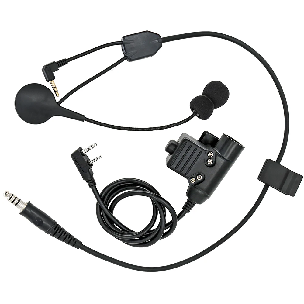 HEARING TACTICAL Used for Howard Leight Earmuffs/ZOHAN EARMUFF/TACTICAL500 Tactical Headset Adapter Y Line U94 PTT Connector Kit