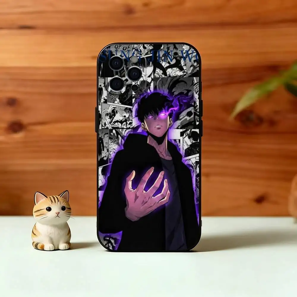 Solos S-Sung J-Jin Woo Leveling Handyhülle Silikon Weich für iPhone 17 16 15 14 13 12 11 X XR Plus Pro Max Plus – Detail 7