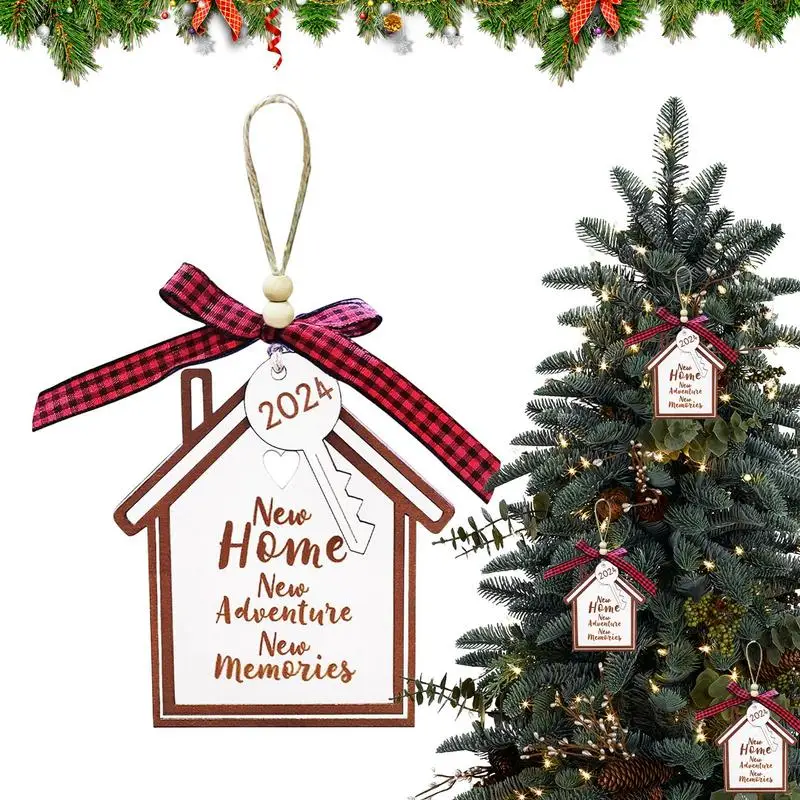 

Украшения для рождественской елки, деревянные подарки на новоселье, подарок на новоселье, подарки для женщин, Рождественское украшение