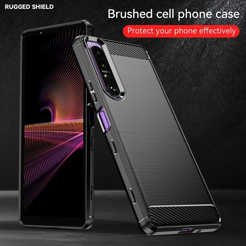 Housse etui coque silicone gel carbone pour Sony Xperia 10