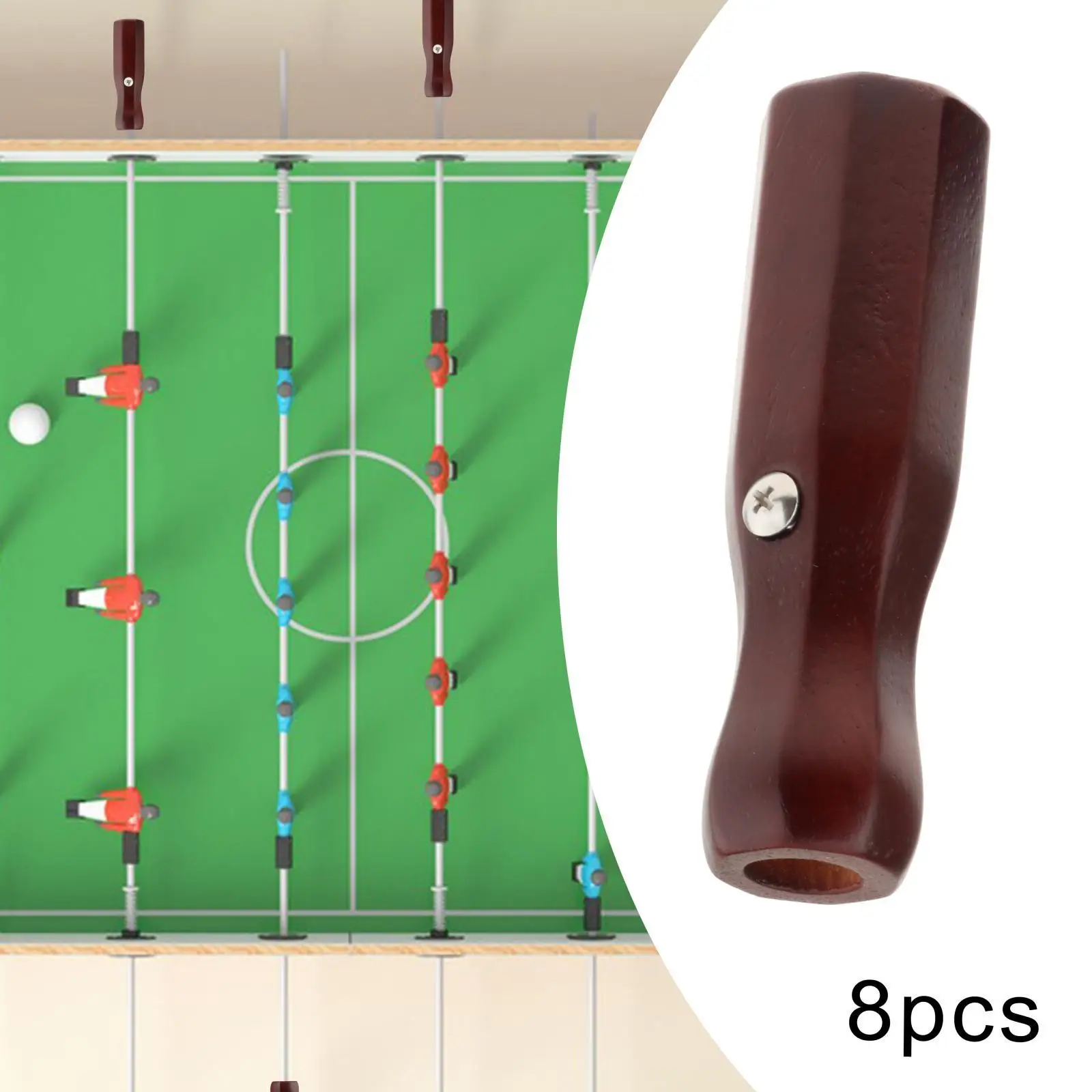 Table Football Game Tabletop Soccer Game 8Pcs Soccer Table Handles Nonslip Grip 16mm Hole Foosball Table Rod End Caps