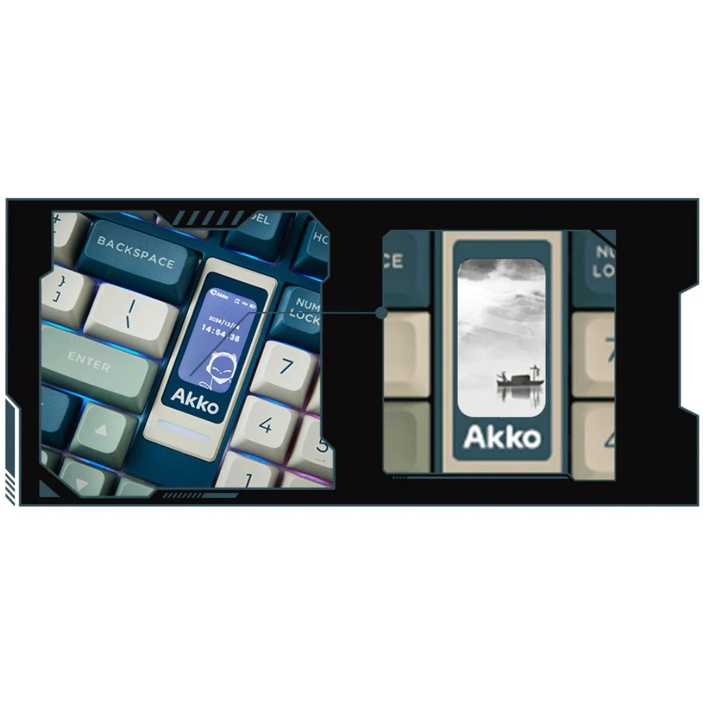 Akko 5098B Ink Green Wireless Mechanical Gaming Keyboard With TFT