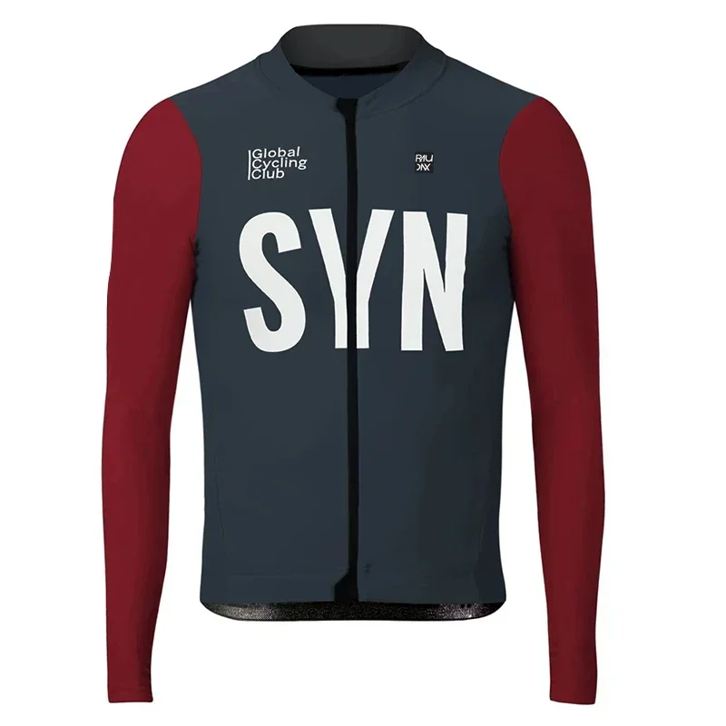 Long Sleeve Autumn Cycling Jersey Set Ropa Ciclismo Men Bicycle Clothing Suit Jerseys Road Bike Uniform mtb SYN Raudax