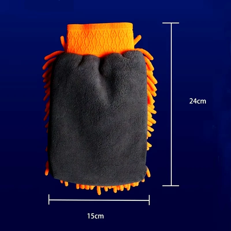 Super Absorbent Car Wash Mitt Microfiber Chenille Waterproof  Wash Glove Washing Brushes for Home Cleaning Energy Class A