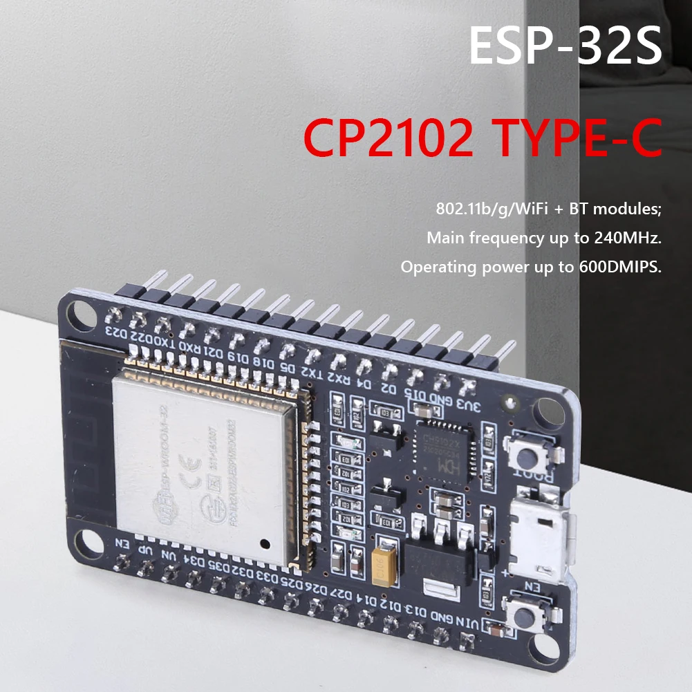 รูปสินค้า บอร์ดพัฒนา ESP32 ไร้สาย ไวไฟ บลูทูธ สำหรับโปรเจกต์อิเล็กทรอนิกส์