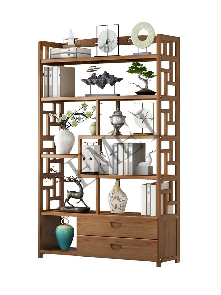 Chinese-style multi-treasure pavilion non-solid wood ornament display cabinet 5