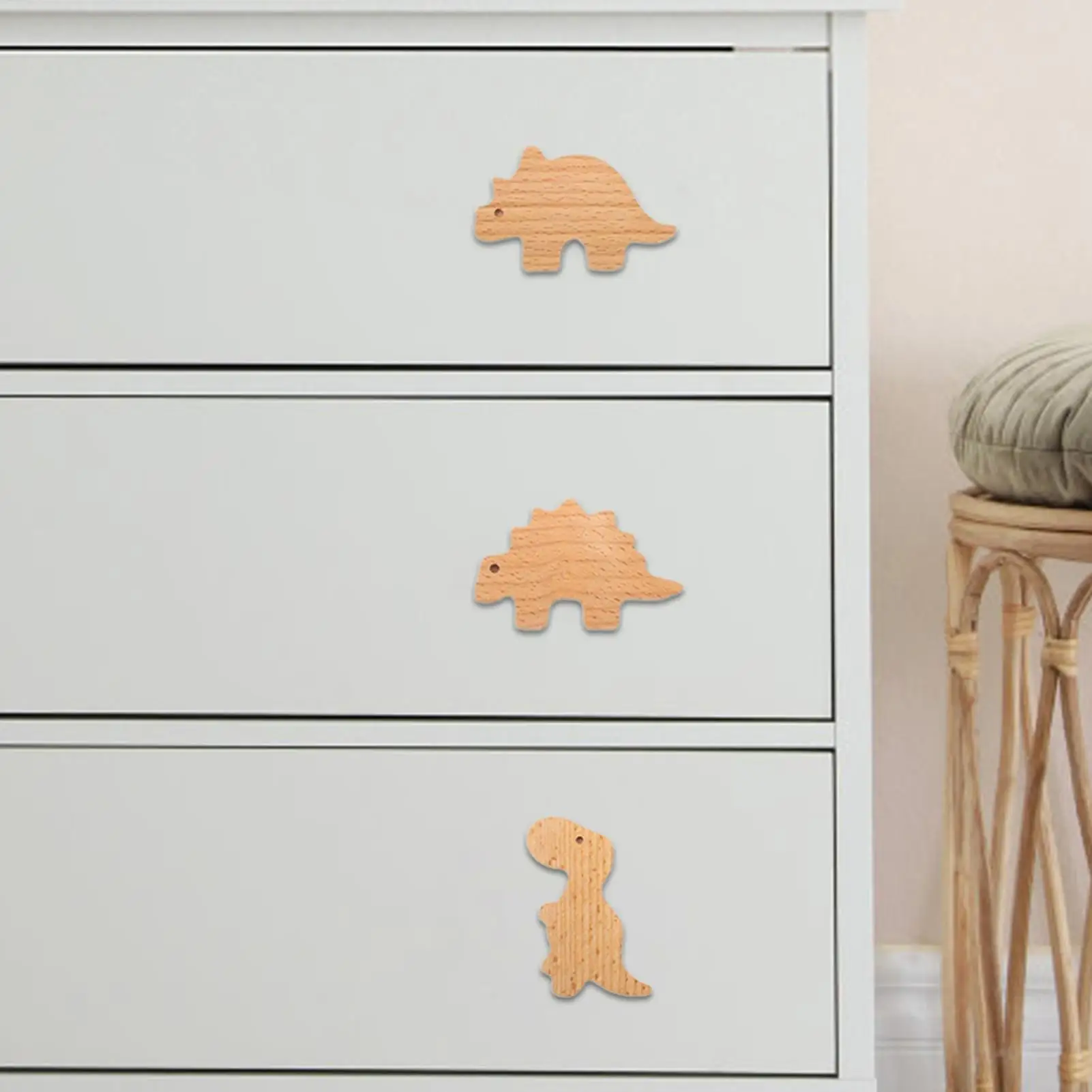 6pcs Wardrobe Knob Dinosaur Cabinet Drawer Handle Cupboard Pulls Furniture Decorative Handle for Girl and Boy Room 1