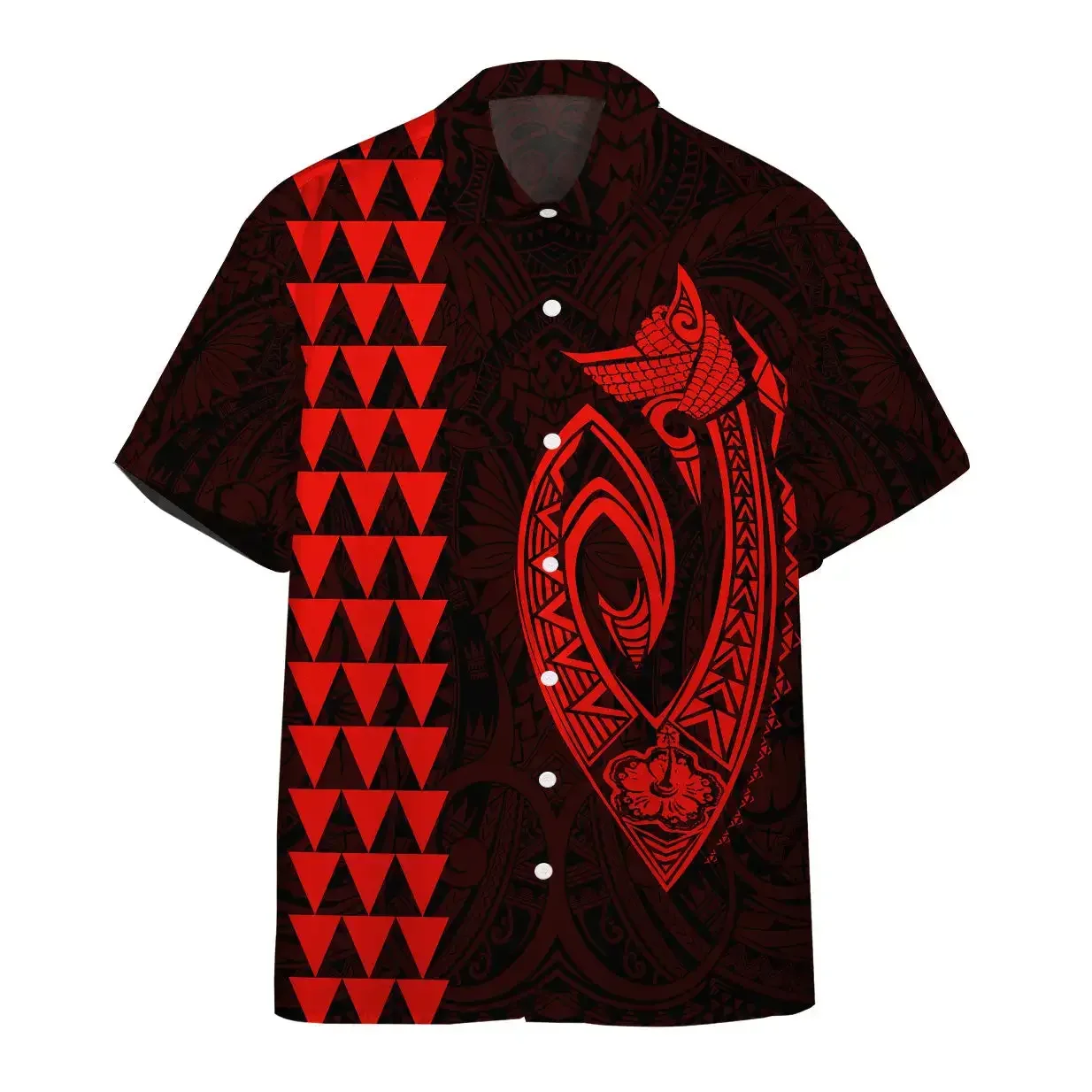 

Fashionable men's shirts Viking totem print Hawaiian men's short-sleeved shirts 2024 new large size casual men's shirts