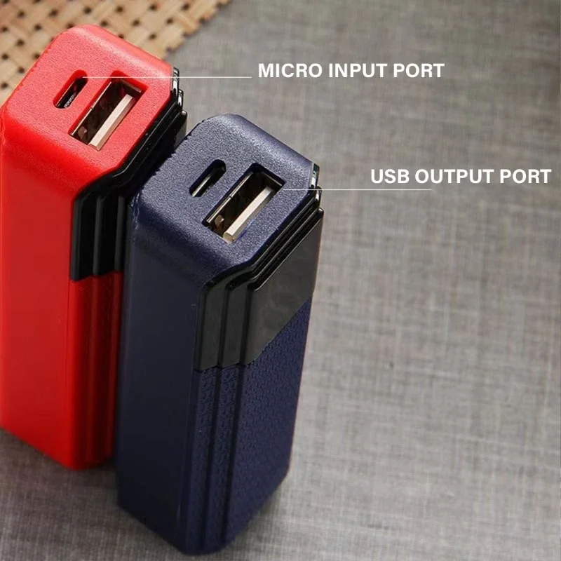Small Emergency Mobile power sources 18650 Single Cell Battery Box Easy to Use DIY Power Supply Case for 18650 Battery