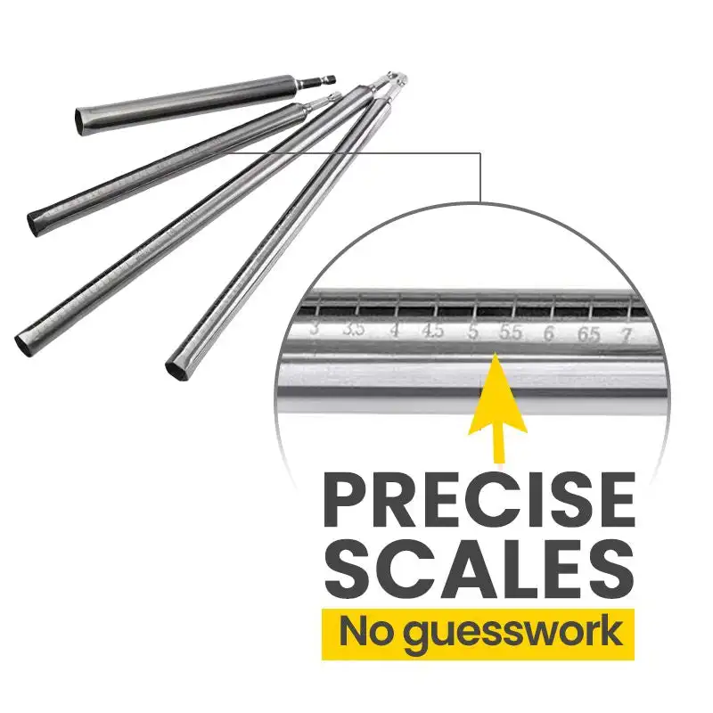 Ceiling Leveling Sleeve Rod Screw Sleeve Suspended Ceiling Installation Tools Extended Deepening Screw Rod Stainless Steel 3