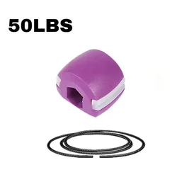 Silica Gel Facial Toning Ball for Jaw Exercise & Double Chin Reduction (C Style Purple 50LBS)