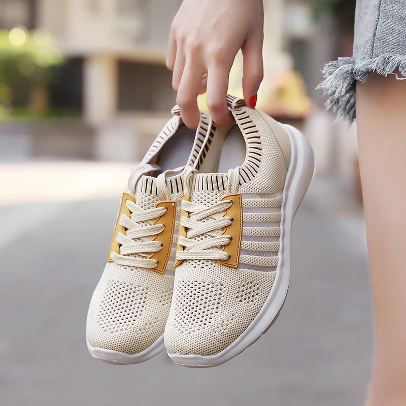 

Взрывобезопасная сетчатая кружевная ажурная плетеная повседневная обувь дышащая спортивная женская обувь