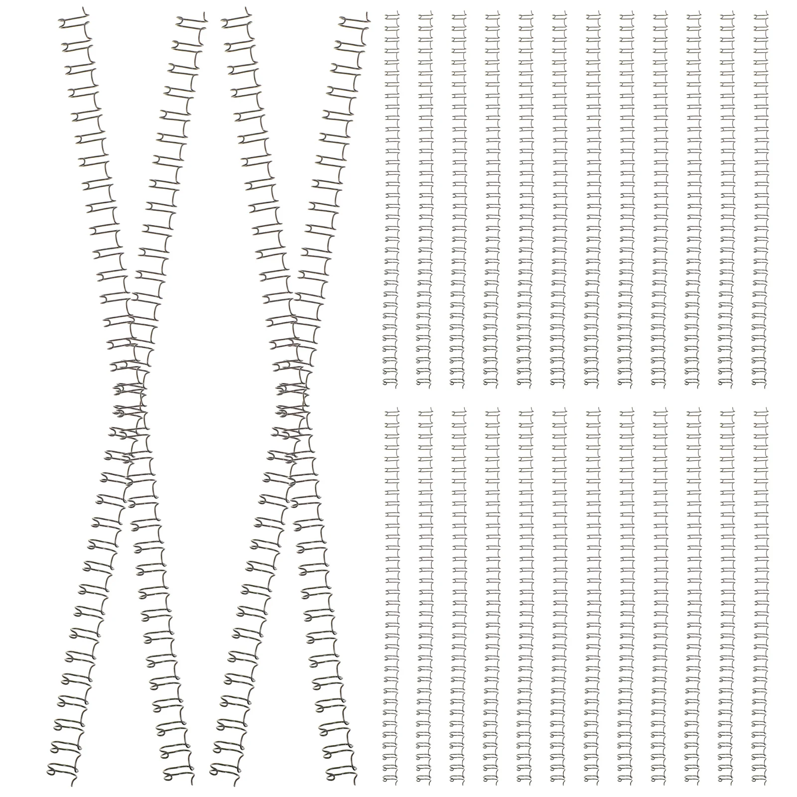 

100Pcs Book Rings Loose Leaf Binder Rings Metal Binder Rings for Notebook Office Supplies