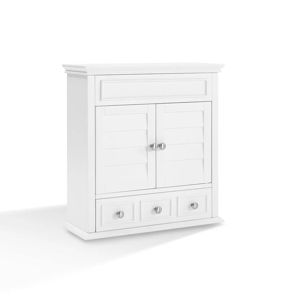 Storage Louvered Doors Deep Bathroom Medicine Cabinet with Drawer
