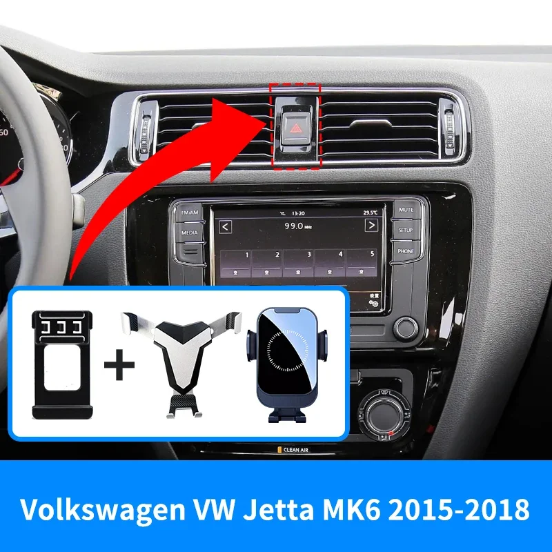 Phone Holder For Volkswagen VW Jetta MK6 2015 Air Vent Mount Mobile Support GPS Stand Bracket Car Accessories