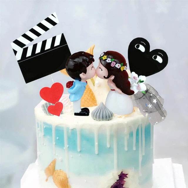 Bride and Groom Couple Wedding Cake Topper Figurine - Kissing Couple   Torte nuziali divertenti, Figurine torta matrimonio, Torta nuziale  particolare