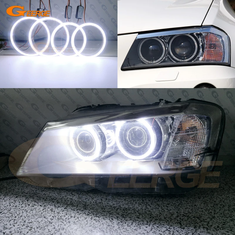 

Geerge для BMW X3 F25 2010 2011 2012 2013 2014 пред Facelift отличное Ультра яркое качество COB комплект светодиодов «глаза ангела» Halo кольца