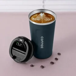 510ml Thermos Coffee Mug Stainless Steel Coffee Cup Temperature Display Vacuum Flask Thermal Tumbler Insulated Water Bottle