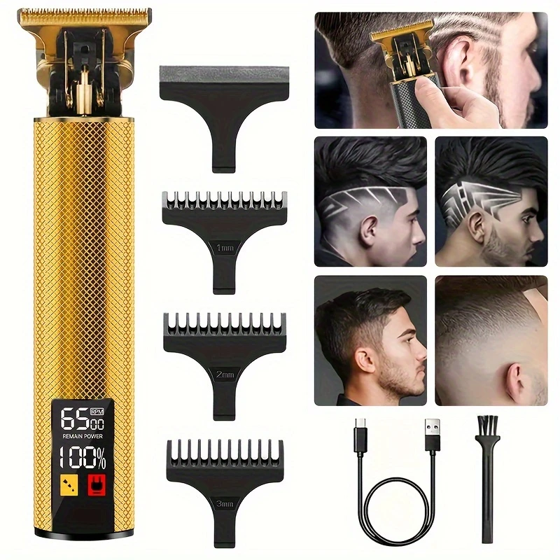 hair clipper Professional Vintage Hair Clippers and Trimmers Kit Rechargeable Cordless Haircut & Grooming Set for Men Beard Trimmer