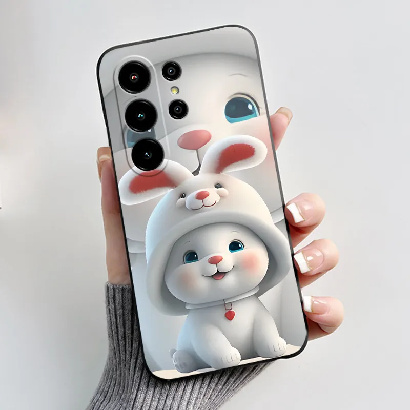 Luxury Cute Love Heart Rabbit Silicone Soft Back Phone Case