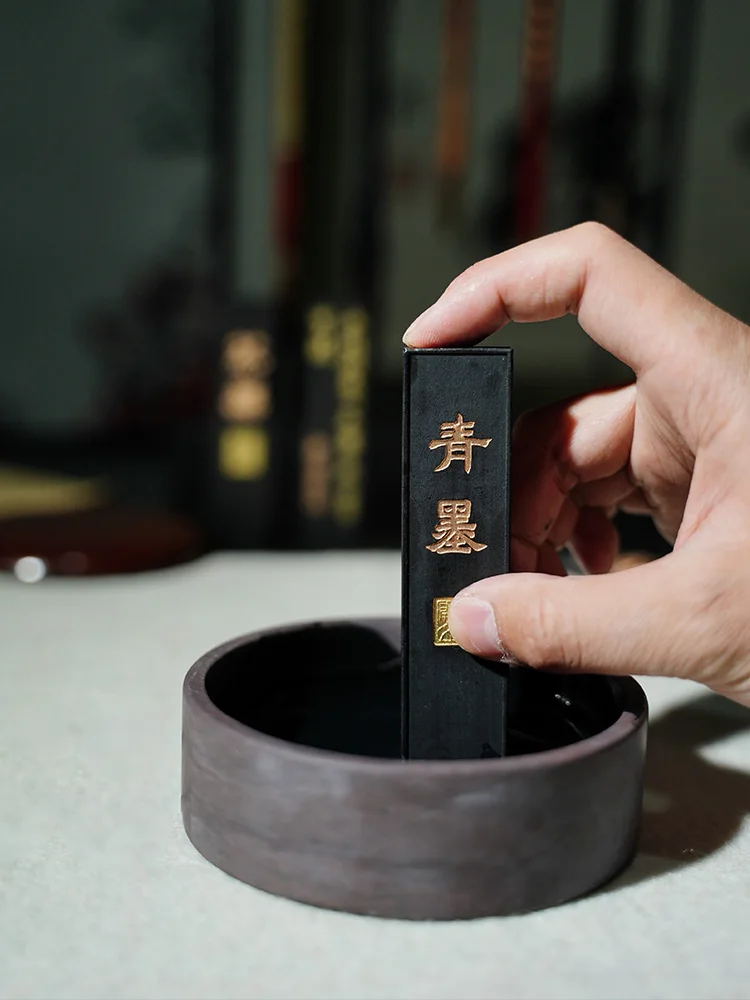 Ink Stick One Of The Four Treasures Of The Study Calligraphy Supplies Chinese Ink Calligraphy Hand Sharpened Ink Juice Ink Stone