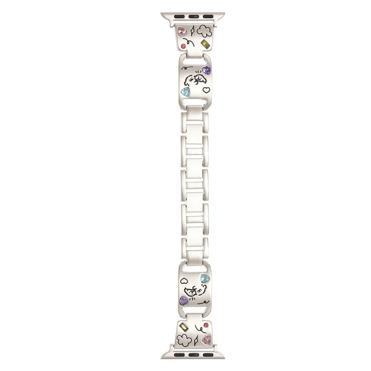 Bracelet de montre pour iWatch 42/44/45/46/49 mm 38/40/41 mm Bracelet de montre tendance en métal pour montres de la série Ultra2 Série 10/9/8/7/6/5/4/3/2/1_voghion.com