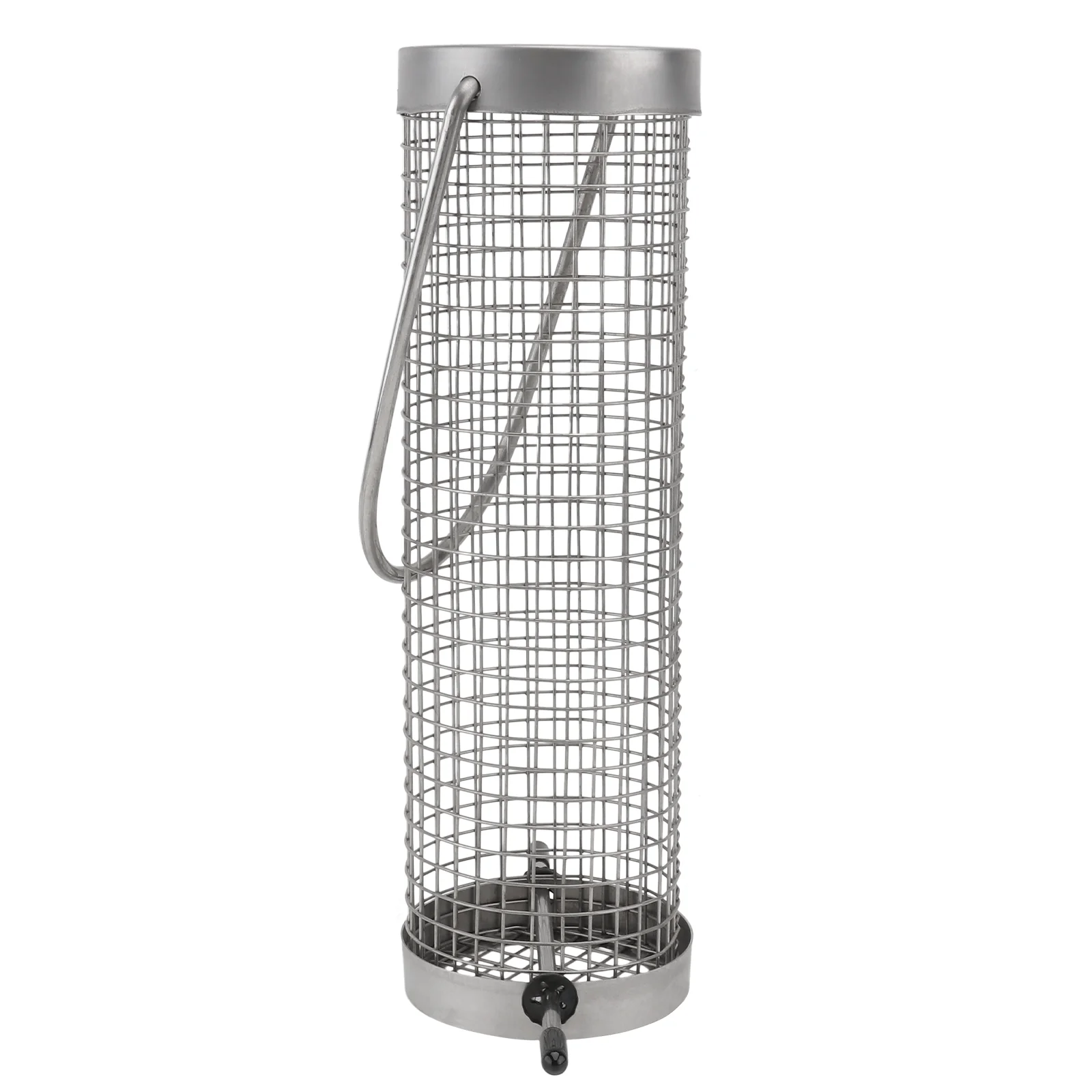 

Bird Feeder Suspension Hook Type Bird Feeder Stainless Bird Feeder Outdoor Hanging Feeding Cage Bird Feeding Tool Silver