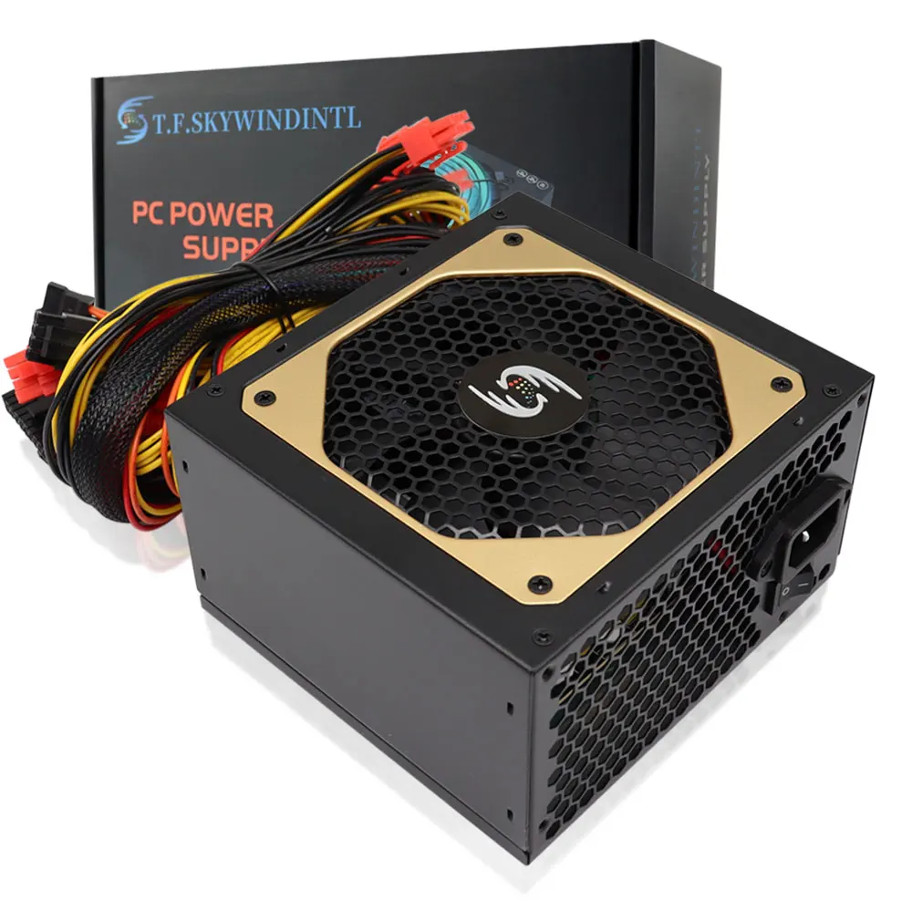 

ATX PC Power Supply PSU Rated 850W 220V Bivolt For ATX Computer Case Gaming 120mm Fan 20/24PIN 12V Desktop Source BTC EU Plug