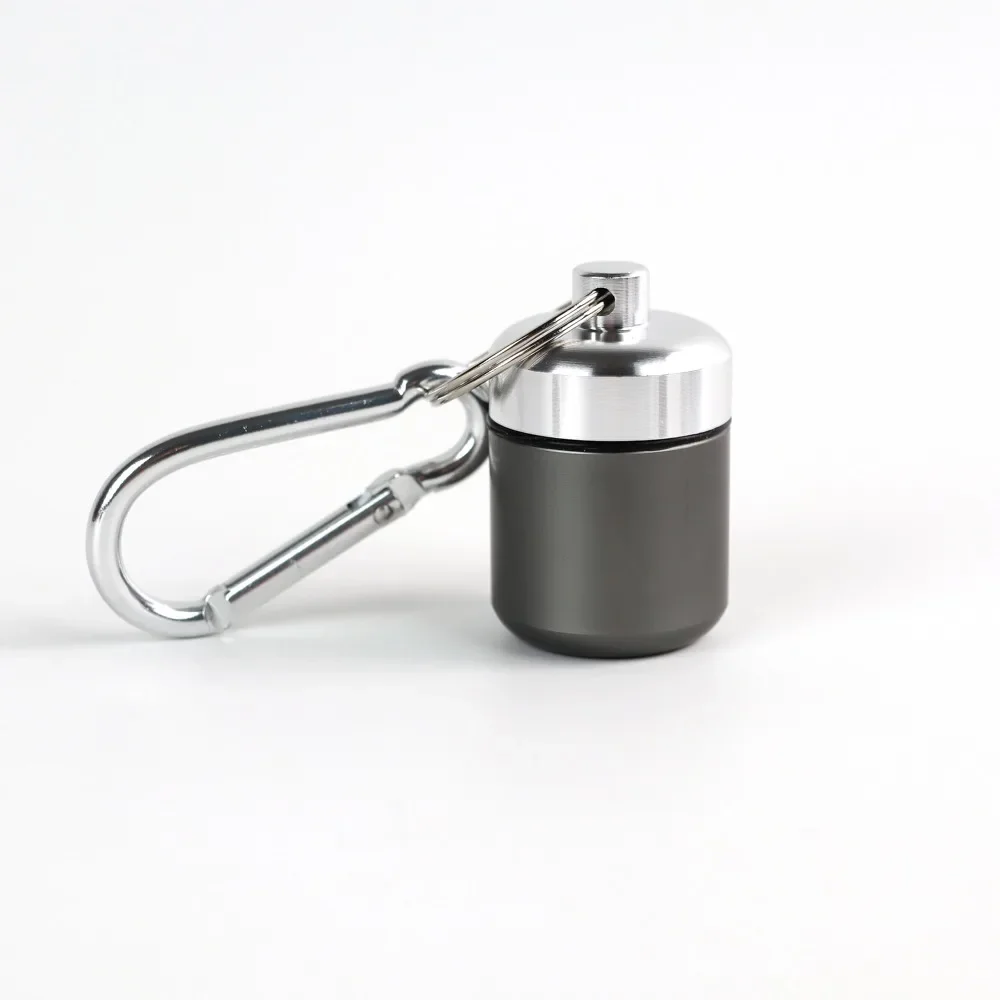 Premium Waterproof Portable Mini Pill Case Keychain – Travel Container with Keyring for Medicine and Earplugs