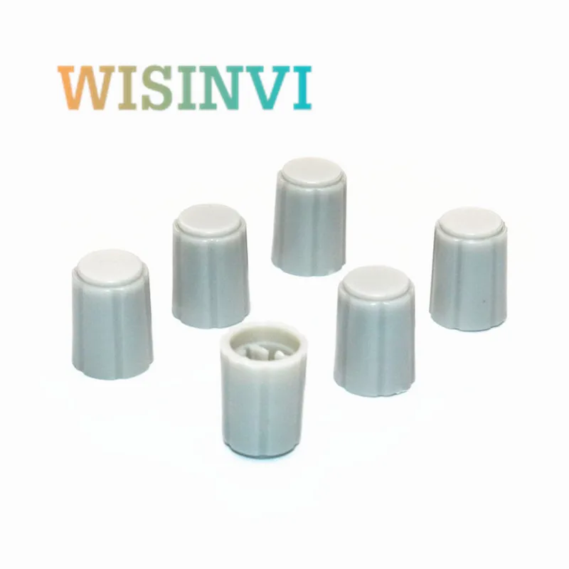 Potentiometer Knob Cap Rotary Encoder Knob Plastic Knob Cap 10PCS plastic knob for KY-040 360 Degrees Potentiometer Rotary Encoder ABS Type D Half Shaft Hole Caps Knob 6mm A15 Sensor