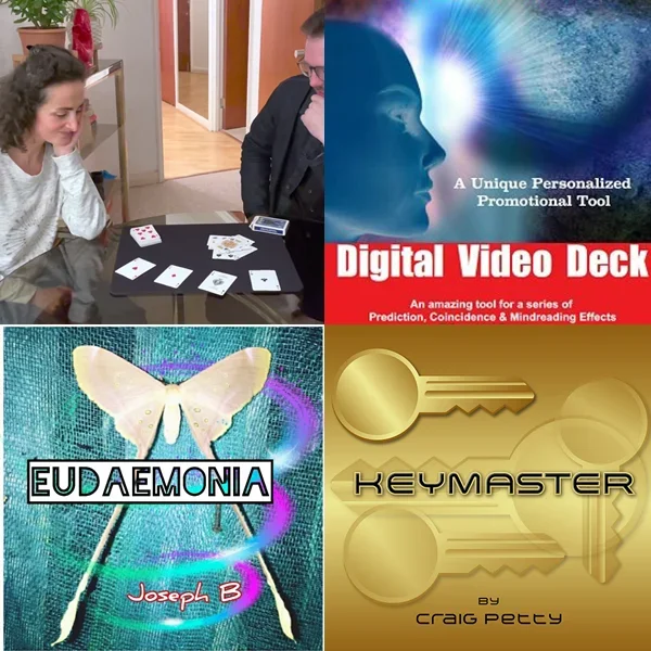 

Assembled by Andrew Frost，Digital Video Deck By Richard Paddon，Eudaemonia BY Joseph B，Keymaster - Craig Petty10 magic tricks