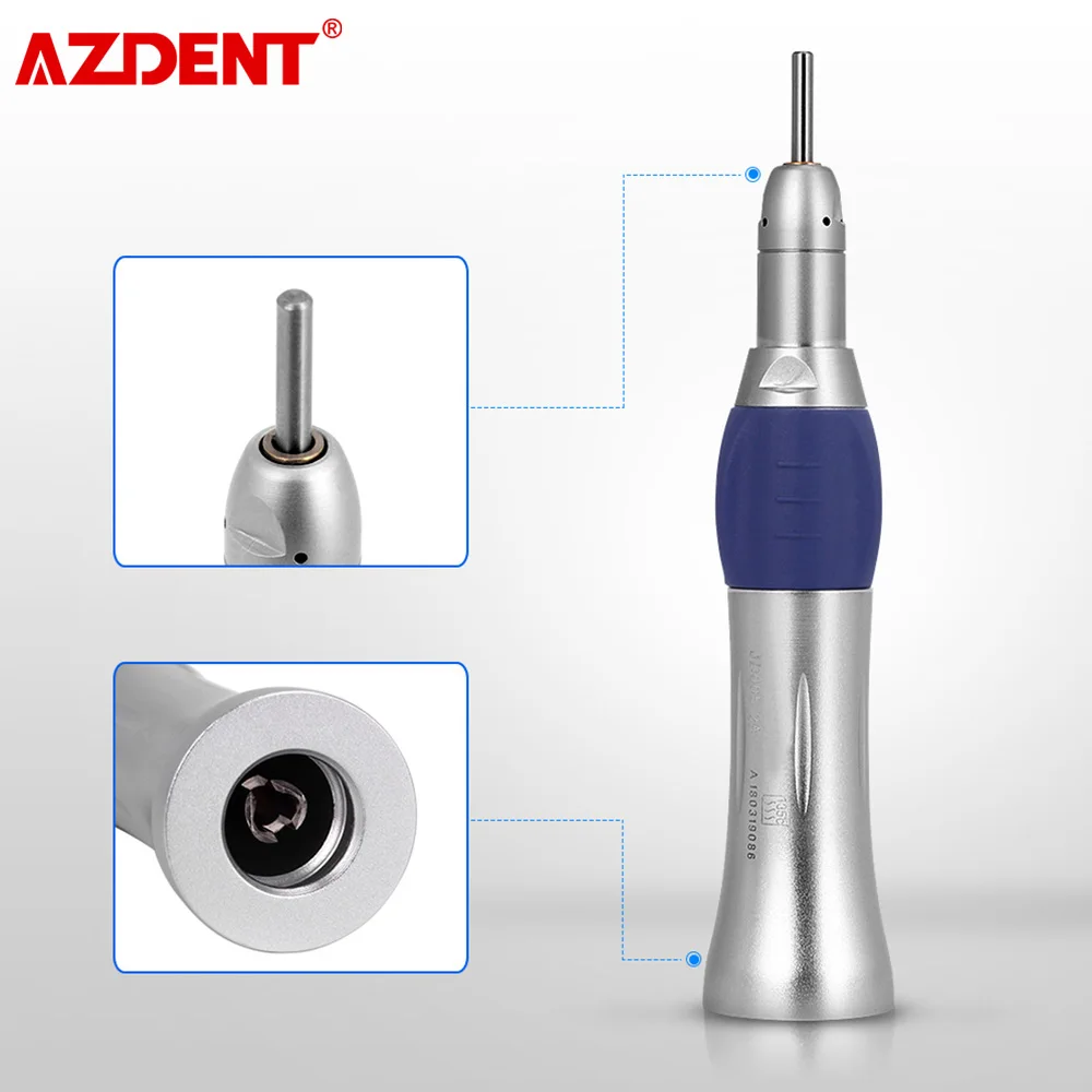 AZDENT – cône dentaire à nez droit, faible vitesse, pièce à main, Ratio 1:1, pour moteurs de laboratoire de type E