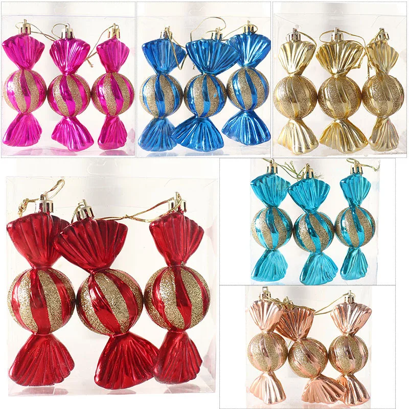 

Christmas Decoration Ball Electroplated Plastic Candy Christmas Tree Pendant Decorations Christmas Ornaments Home Decoration