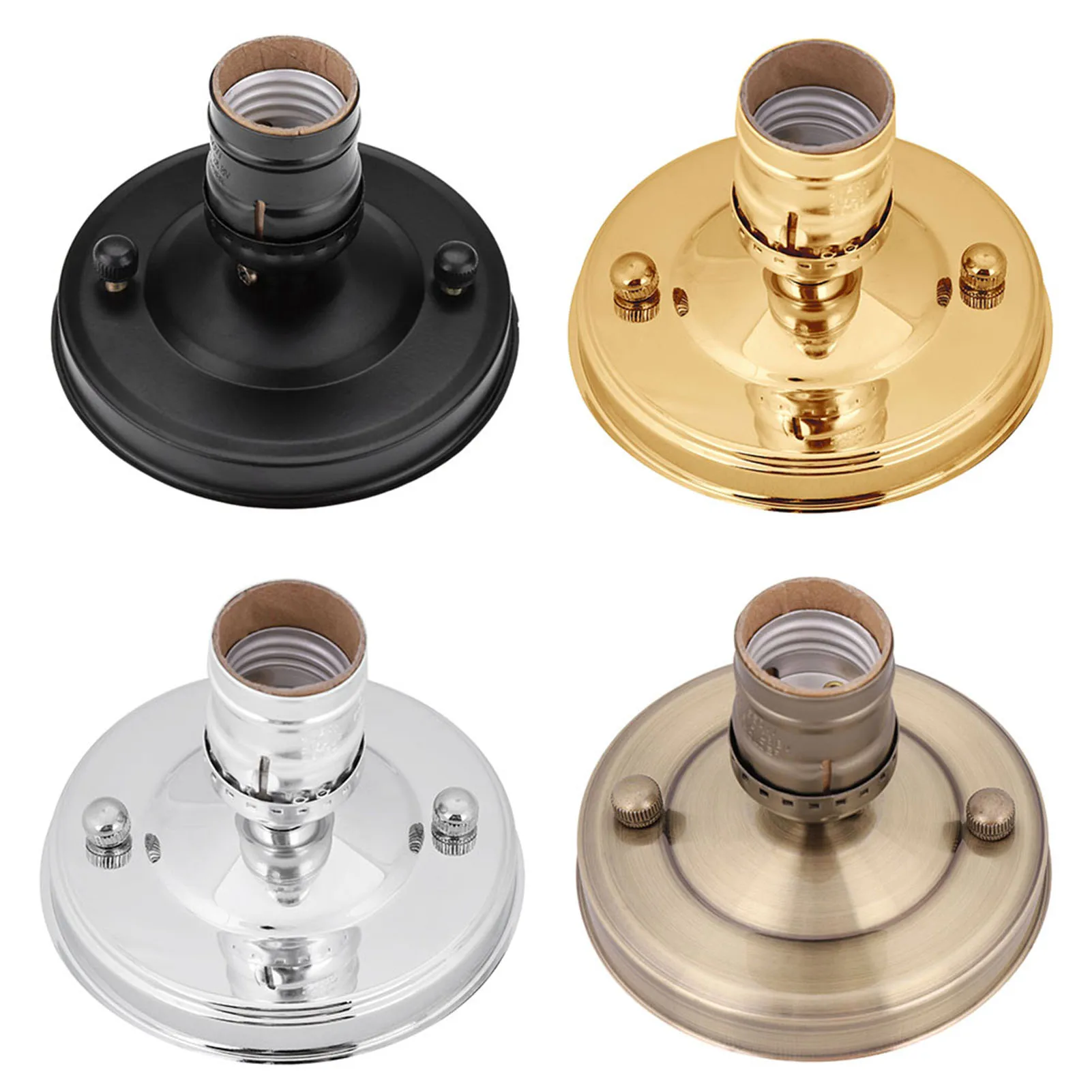 E26/E27 Vintage Industrial Ceiling/Wall Light Base Holder Pendant Bulb Lamp Screw Socket lamp holder lamp bulb holder lamp base
