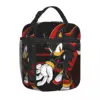 Shadow The Hedgehog Anime Accessories Insulated Lunch Bag For Outdoor Storage Food Boxes Reusable Cooler Thermal Lunch Boxes 1