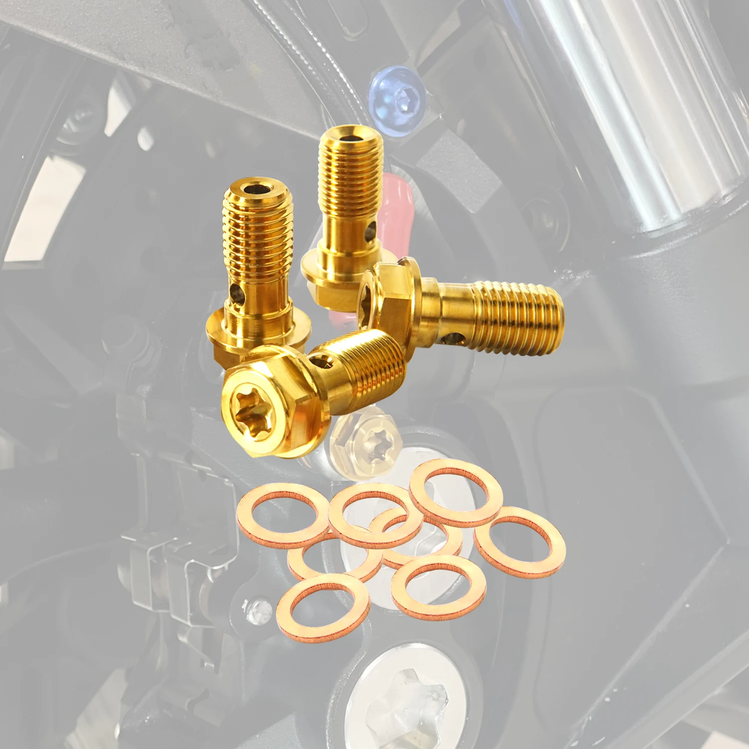 Motorcycle Front And Rear Brake Tubing Brake Caliper Oil Pipe Screws