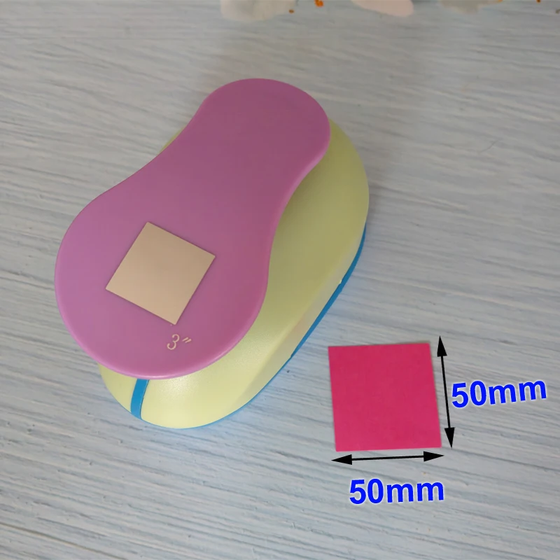 Paper Cutter Square Circle Craft Punch Scrapbooking School DIY EVA Foam Geometry Hole Punches 11mm 18mm 25mm 50mm