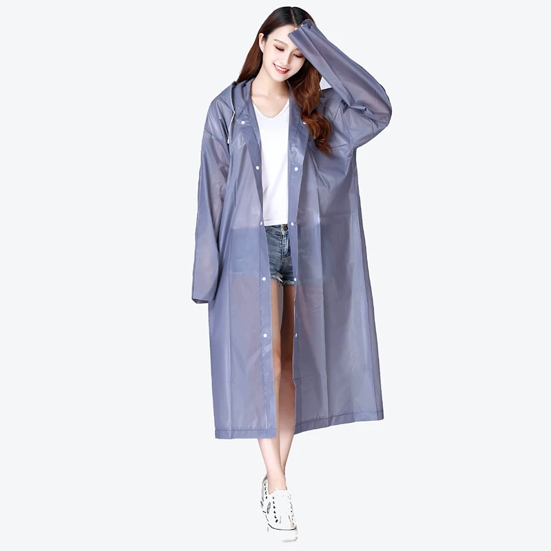 135g Thick EVA Women Raincoat Thickened Waterproof Rain Coat Women Clear Transparent Tour Waterproof Rainwear Suit raincoat poncho