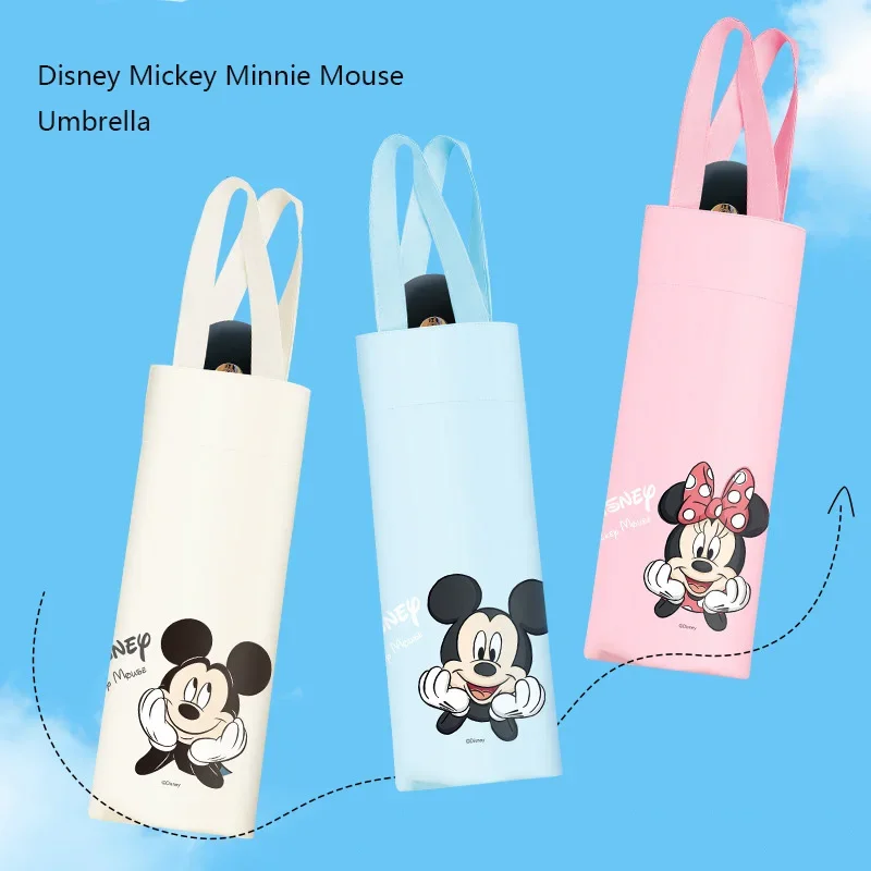 

Disney Mickey Minnie Mouse Umbrella Cute Cartoon Manual UV Parasol Wind and Rain Resistance Portable Women Men Sunshade Umbrella