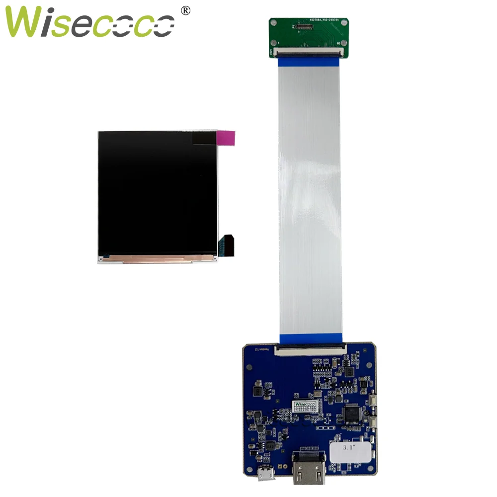 Wisecoco-tela Lcd Quadrada Raspberry pi Painel Mipi Driver Board Alta Resolução 720x720 1:1 450 Nits - Imagem 3