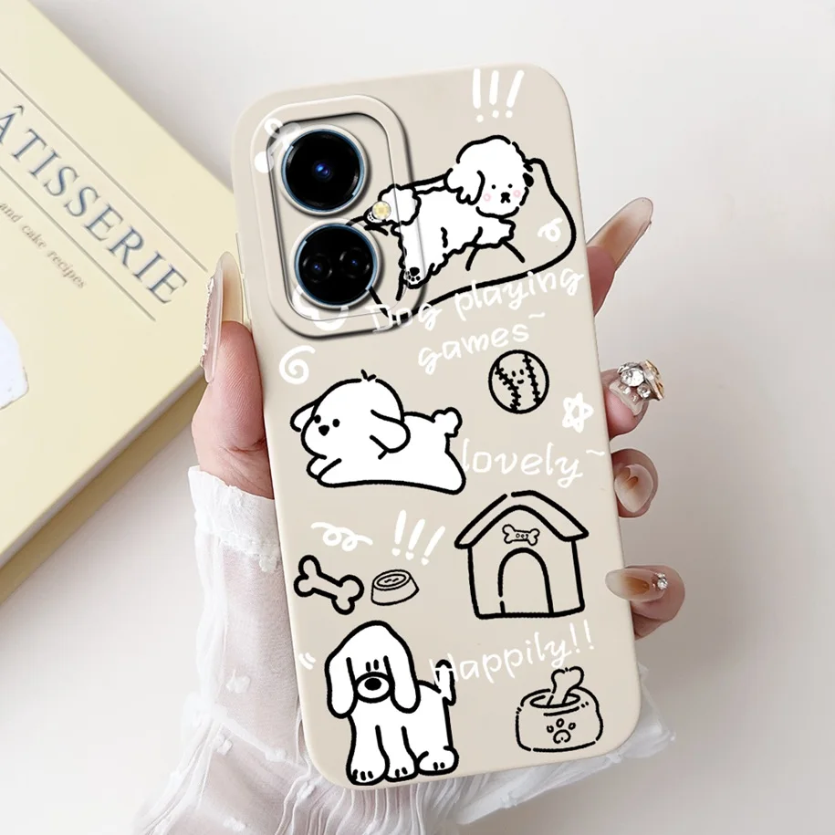 Cute Cartoon Camera Protection Matte Soft Phone Case Cover
