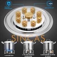 เตาแก๊สเตาเดี่ยวในครัวเรือนเดสก์ท็อปแก๊สเหลวเตาแก๊สธรรมชาติฝังสแตนเลส Fierce Fire เตา Burner เตา 2