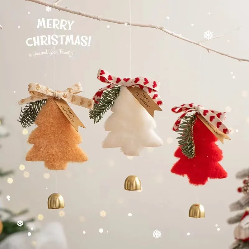 

2023 Christmas Tree Hanging Pendants Happy New Year Bell Pendant Merry Christmas Decorations for Home Xmas Ornaments Couple Gift