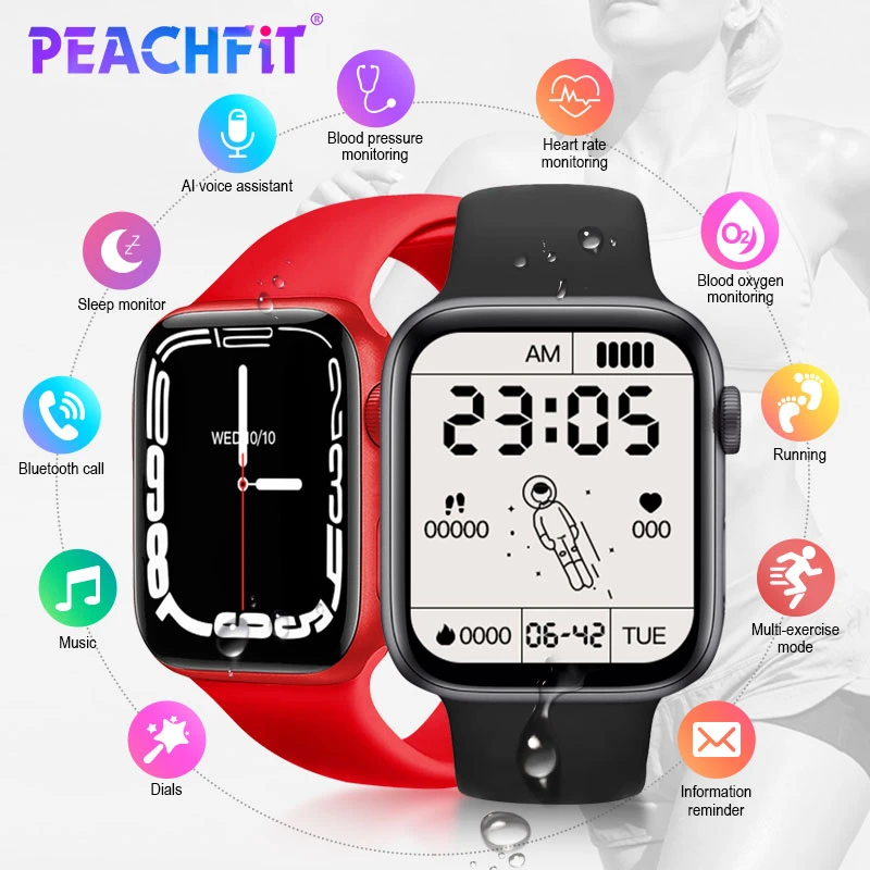S7 Smart Watch Bluetooth Call Series 7 Heart Rate Blood Monitor Ip67